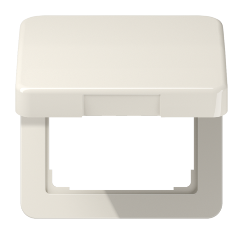 Накладка на розетку JUNG CD 500, с заземлением, с крышкой, бежевый