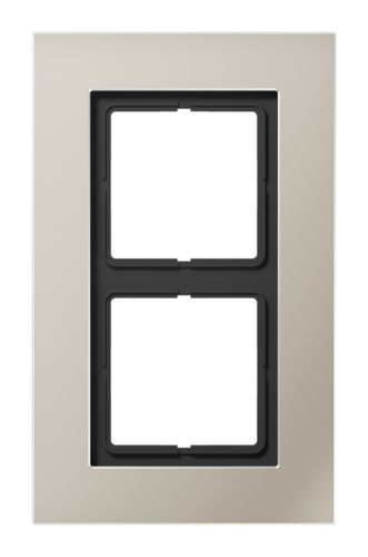 Рамка 2 поста JUNG LS PLUS, стальной