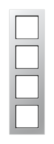 Рамка 4 поста JUNG A 550, алюминий