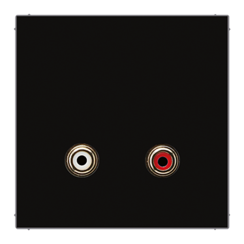 JUNG Накладка / вставка для розетки 2x Cinch Audio (RCA)