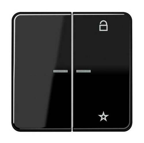 Накладка на жалюзийный выключатель Jung, черный, CD1701SW