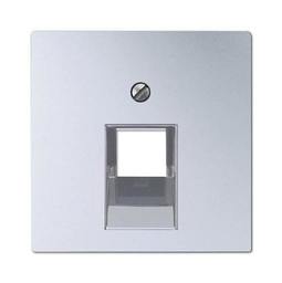 Накладка на розетку информационную JUNG ECO PROFI, алюминий