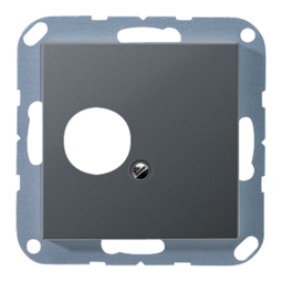 Накладка мультимедийной розетки JUNG А-СЕРИЯ, антрацит матовый