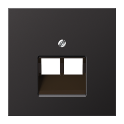 Накладка на розетку информационную JUNG LS METAL, антрацит