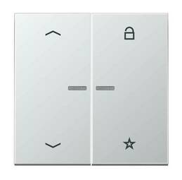 Накладка на жалюзийный выключатель Jung LS METAL, алюминий, AL1701P