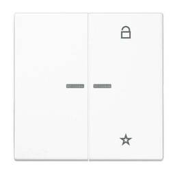 Накладка на жалюзийный выключатель Jung LS 990, белый, LS1701WW